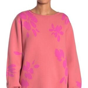 14th & Union NWT Coral Pink Knit Pullover Sweater Crew Neck